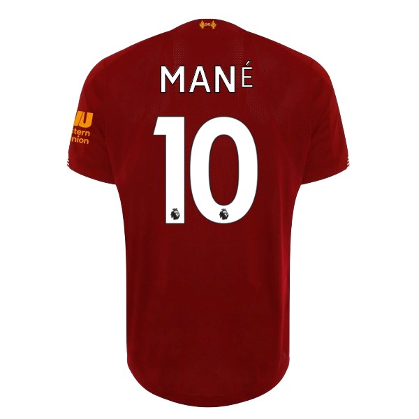 Camiseta Liverpool NO.10 Mane 1ª 2019-2020 Rojo